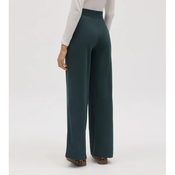 Pantalon d'intérieur droit Vert Pin femme