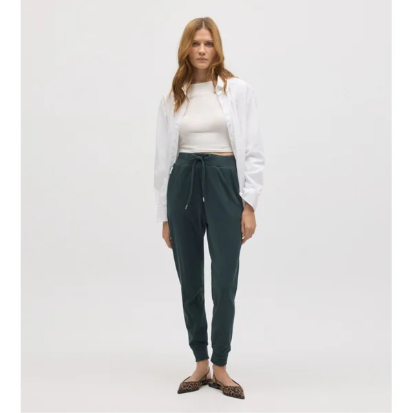 Pantalon d'intérieur resserré Vert Pin femme