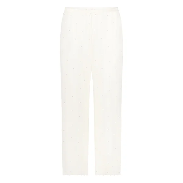 Pantalon en pointelle - Blanc
