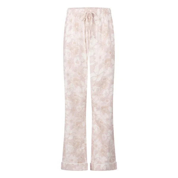 Pantalon Flower Linen - Rose