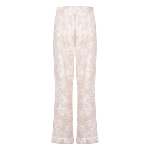 Pantalon Flower Linen - Rose