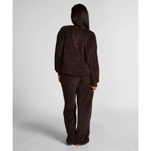 Pantalon Fluffy Fleece - Marron