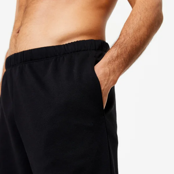 Pantalon jogging chaud fitness homme - 100 noir