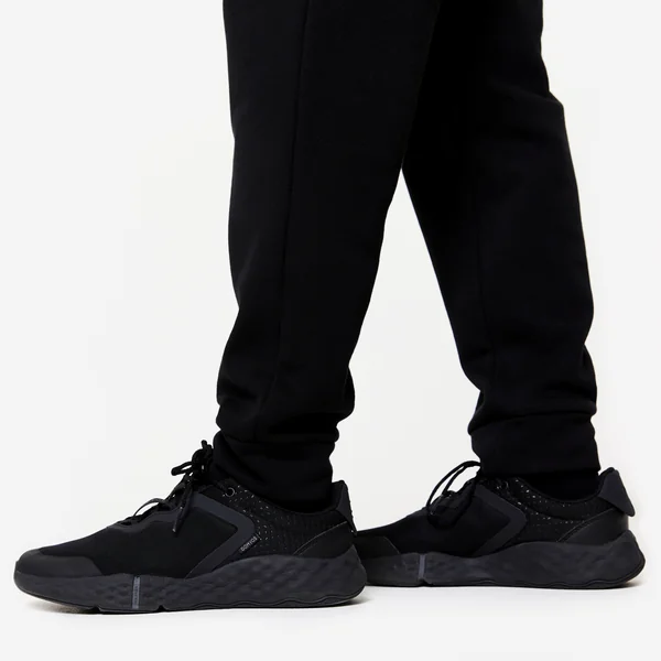 Pantalon jogging chaud fitness homme - 100 noir