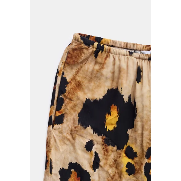 Pantalon marron à cordon