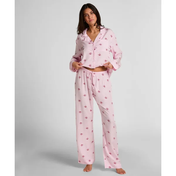 Pantalon tissé Cherry - Rose