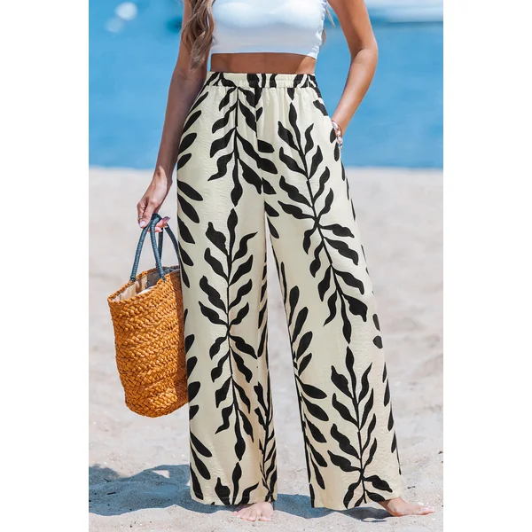 Pantalon tropical jambe droite