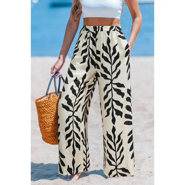 Pantalon tropical jambe droite