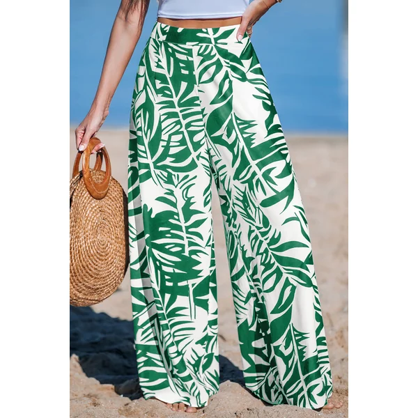 Pantalon tropical vert