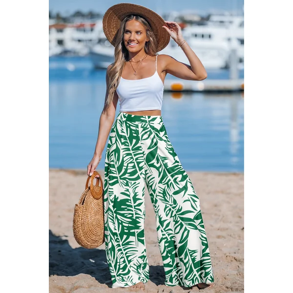 Pantalon tropical vert