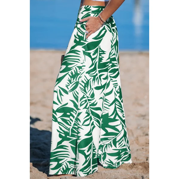 Pantalon tropical vert