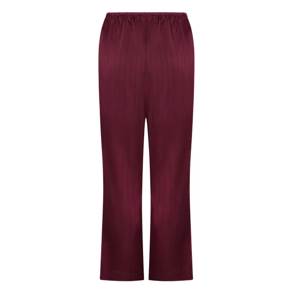 Pantalon à rayures en satin - Violet