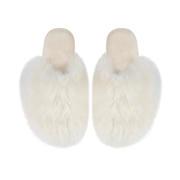 Pantoufles Isabella - Blanc