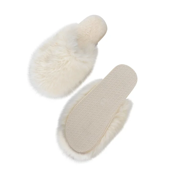Pantoufles Isabella - Blanc