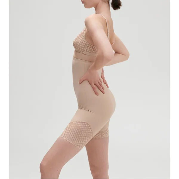 Panty taille haute Gainant Subtile Peau Rosée Beige