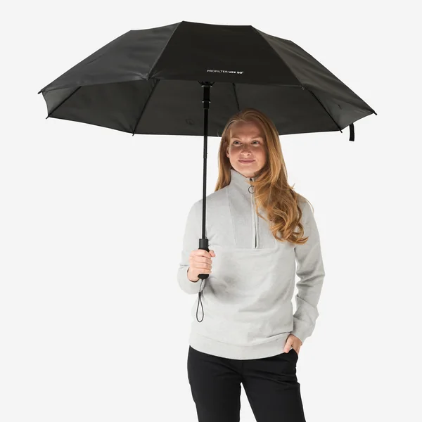 Parapluie 125 cm anti-UV UPF50+, Profilter noir