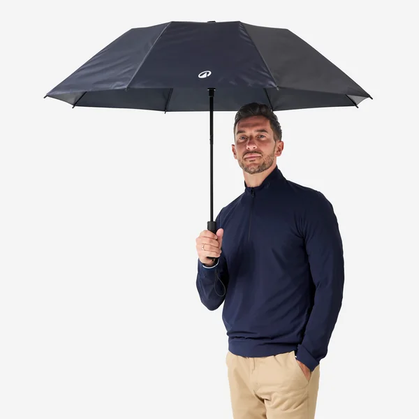 Parapluie de golf taille Medium 140 cm anti-UV UPF50+, Profilter bleu marine