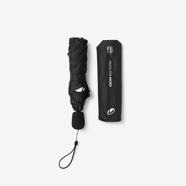 Parapluie Micro 100 cm anti-UV UPF50+, Profilter noir