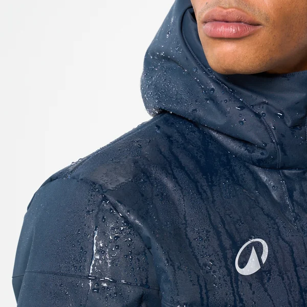 Parka de football longue adulte bleu foncé