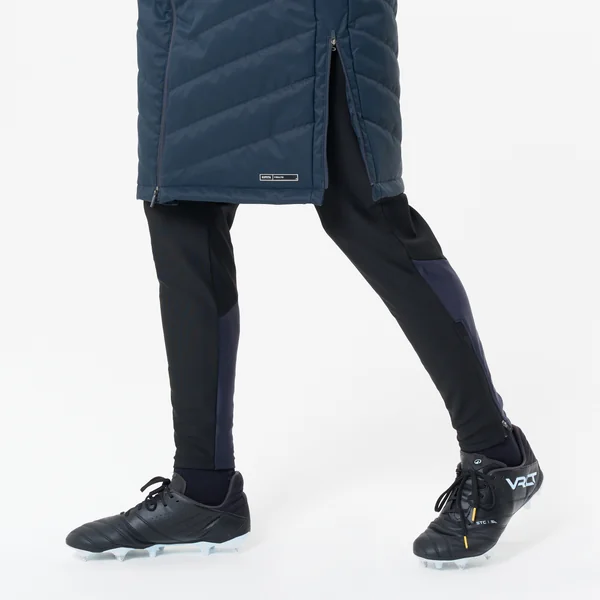 Parka de football longue adulte bleu foncé