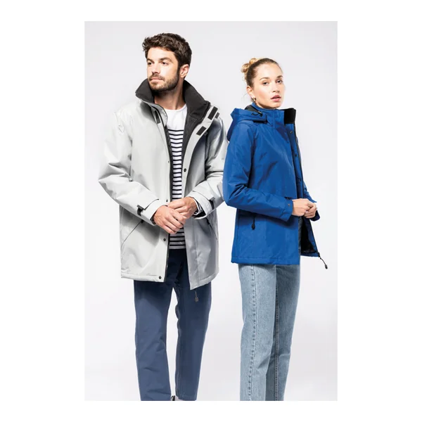 Parka de pont Noire Homme doublée matelassée