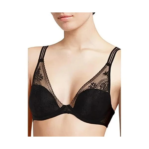 Passionata - Soutien-Gorge Coque Plongeante 34 (75) C Noir Maddie