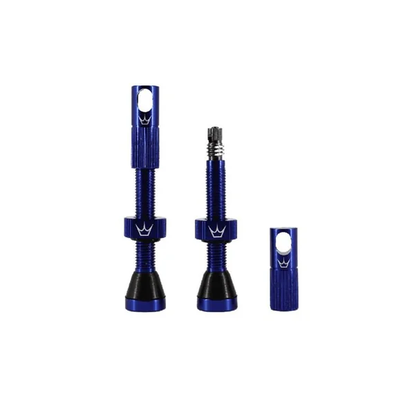 PEATY Peatys Tubeless Valves CNC 42mm navy