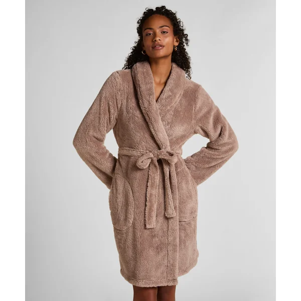 Peignoir Fluffy Fleece - Beige