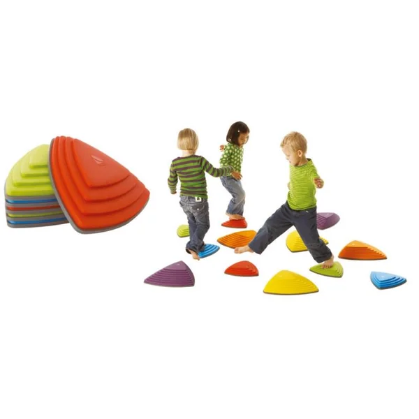 Pierres de rivière baby gym Gonge - Lot de 6