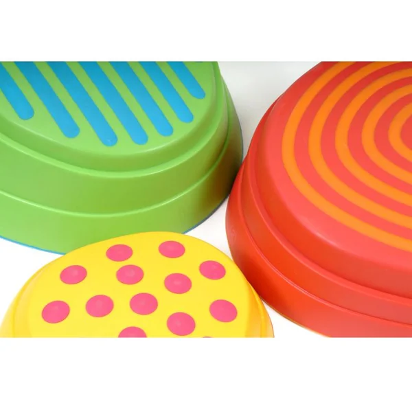 Pierres de rivière baby gym Weplay - Lot de 6 multicolores