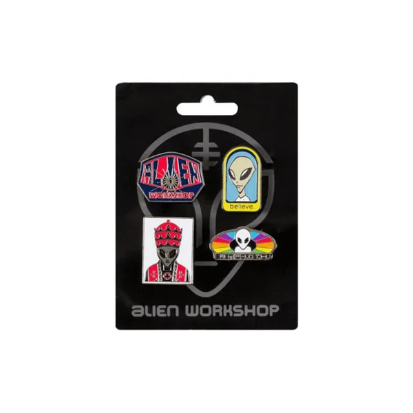 Pin ALIEN WORSHOP Logo 4Pack Multicolore