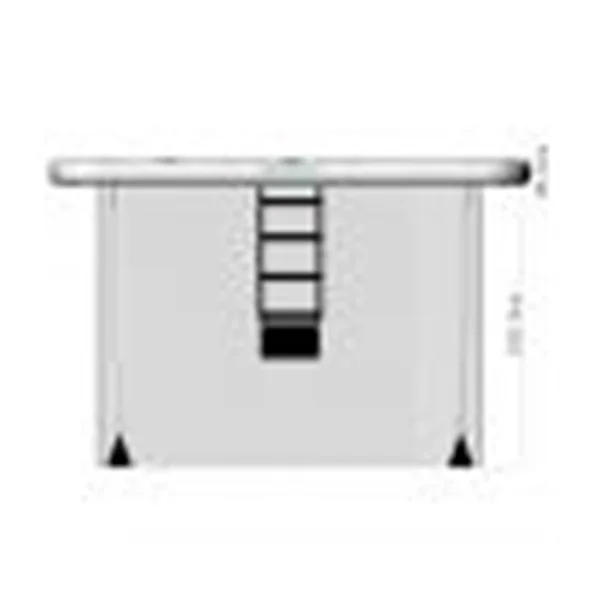 Piscine yacht YACHTBEAH Luxury Pool 6.2 x 4.1 x 0.2m Dropstich