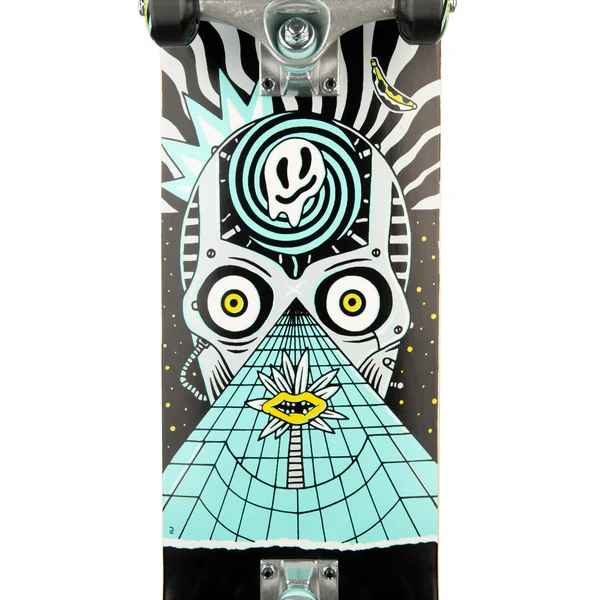 Planche de skate enfant 8 - 12 ans cp100 mid cosmic taille 7.6"