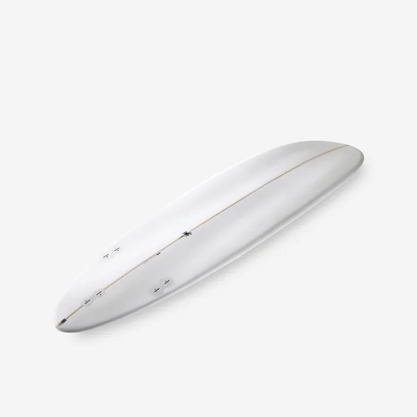 Planche de surf hybride en résine 6'4 40L avec 3 ailerons - kaki