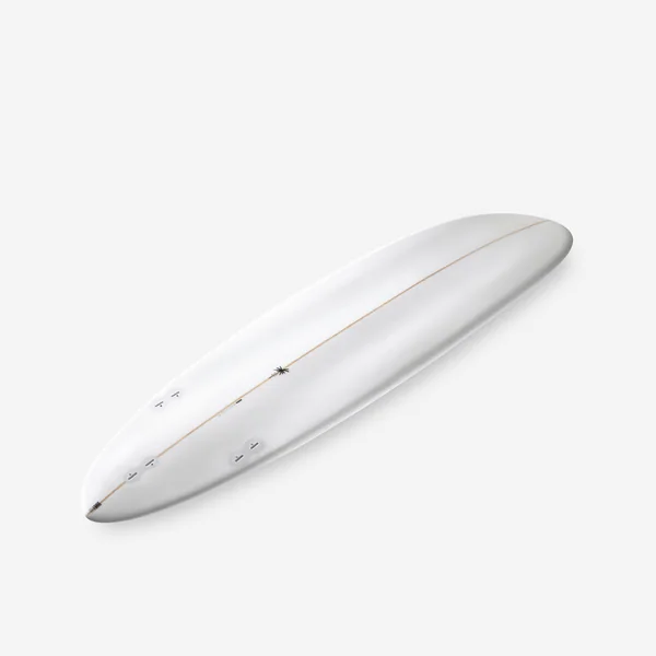 Planche de surf hybride en résine 7' 49L avec 3 ailerons - beige