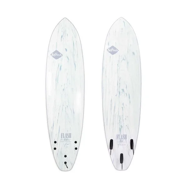 Planche de surf Softech Flash Eric Geiselman FCS II 5´7 White Marble