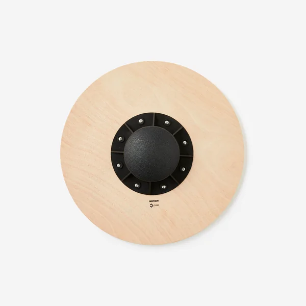 Planche d'équilibre de fitness en bois, noir