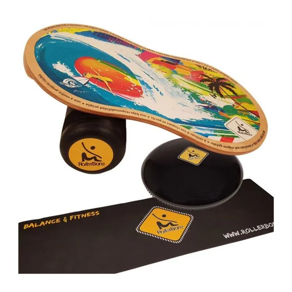 Planche équilibre ROLLERBONE Shabby 1.0 Pro Set + SoftPad + Carpet