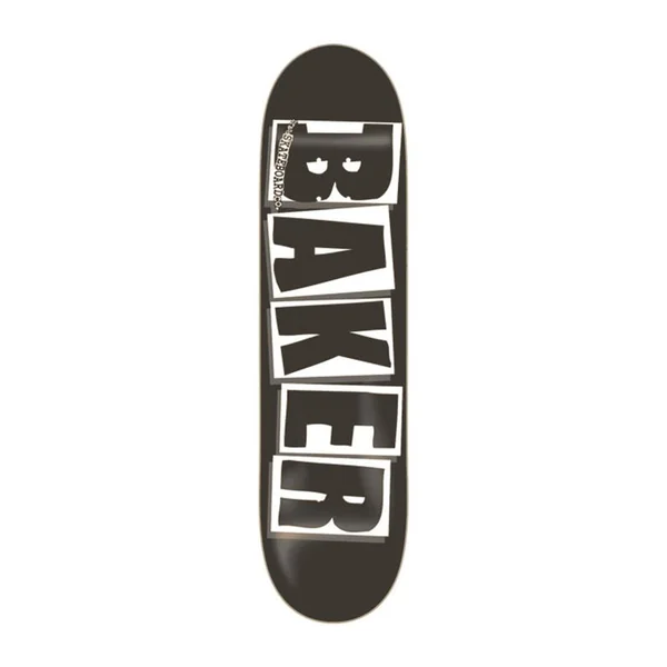 Plateau skate BAKER brand logo blk wht 8.25 x 31.75