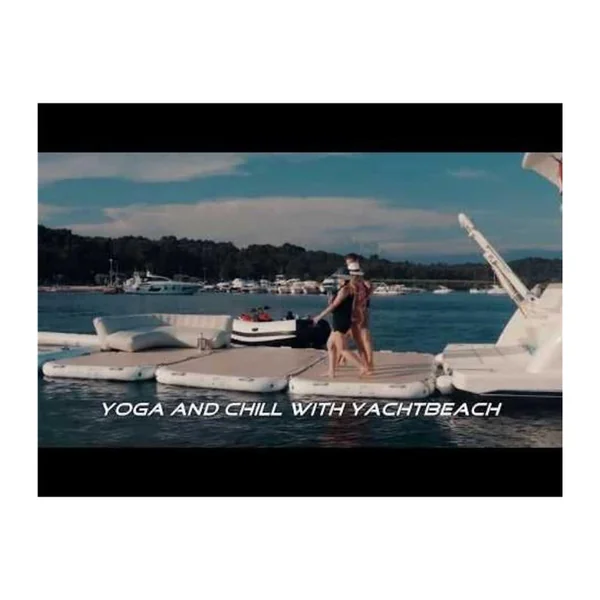 Plateforme gonflable YACHTBEAH Platform 4.1 Premium, Champagne Gloss