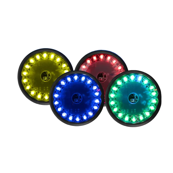 Plots de réaction lumineux PUSH (kit de 4) - Interactifs et ludiques