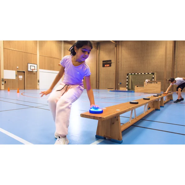 Plots de réaction lumineux PUSH (kit de 4) - Interactifs et ludiques