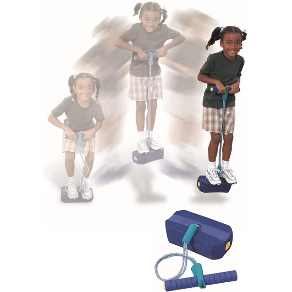 Pogo sauteur enfant pour l'équilibre et la motricité - Bleu/Rouge