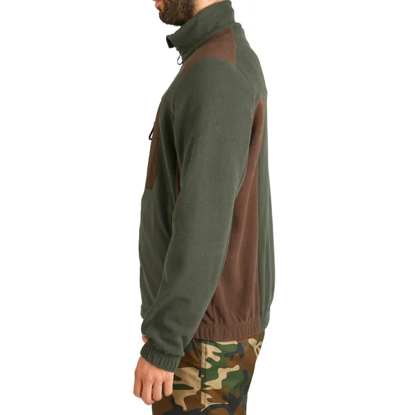 POLAIRE BI-COLORE MARRON/VERT 500