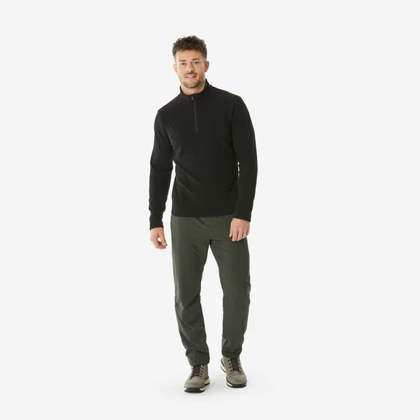 Polaire de randonnée - MH100 - Noir - Homme