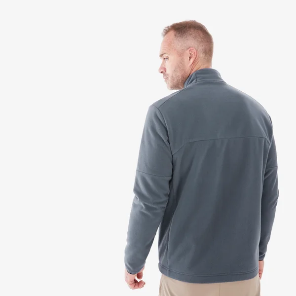 Polaire de randonnée montagne homme, MH500 full zip gris