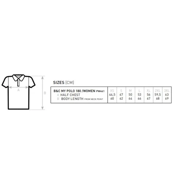 Polo femme B&C - Mypolo 180 Blanc