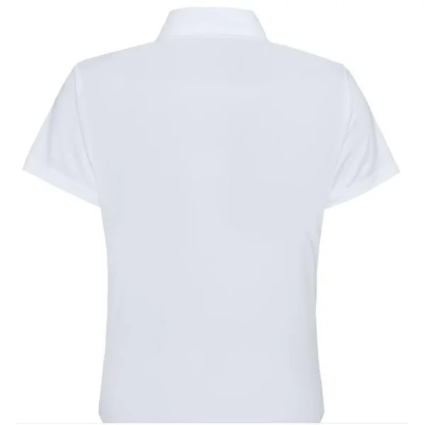 Polo manches courtes femme Just Cool - Respirant Blanc