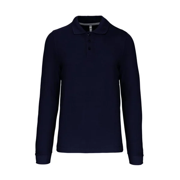 Polo manches longues 100% coton Homme
