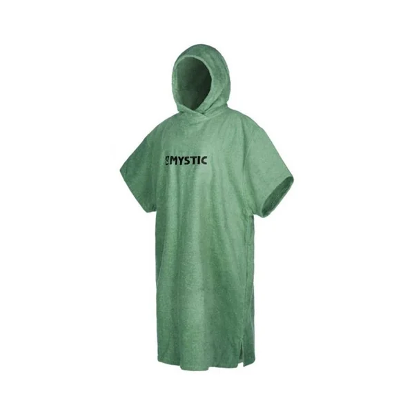 Poncho MYSTIC Regular Sea Salt Green - Confort et Absorption pour Sports Nautiques